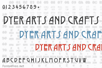 Dyer Arts and Crafts Font Download - Fonts4Free