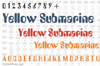 submarine yellow font fonts4free groovy fancy name