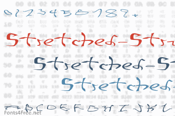 001 Stretched-Strung Font