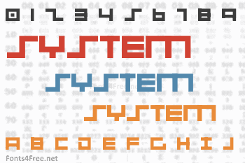 001 System Analysis Font