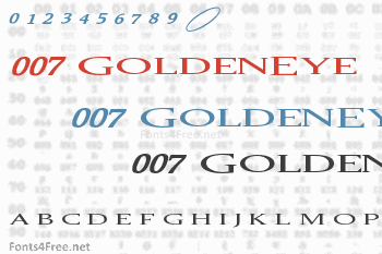 007 GoldenEye Font