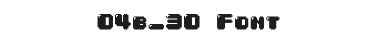 04b_30 Font