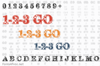 1-2-3 GO Font