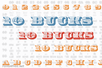 10 Bucks Font