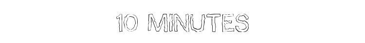 10 Minutes Font