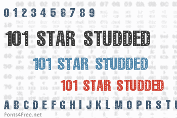 101 Star Studded Font