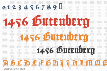 1456 Gutenberg Font