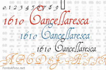 1610 Cancellaresca Font