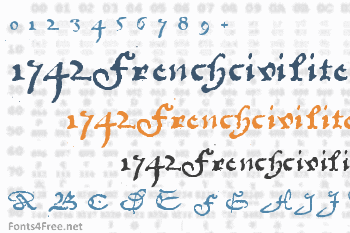 1742Frenchcivilite Font