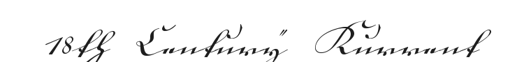 18th Century Kurrent Font Preview