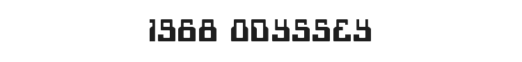 1968 Odyssey Font Preview