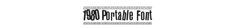 1980 Portable Font Preview