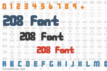 208 Font