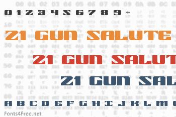 21 Gun Salute Font