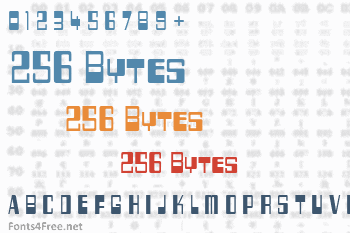 256 Bytes Font