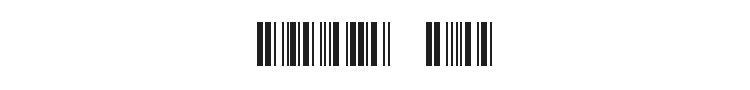 3 of 9 Barcode Font Preview