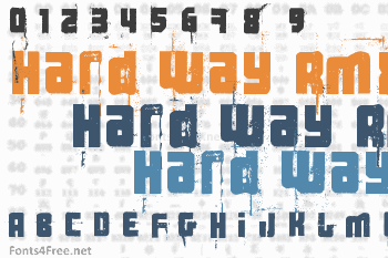 3 the Hard Way Rmx Font