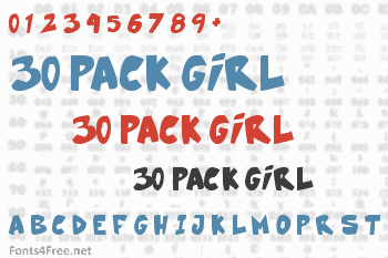 30 Pack Girl Font