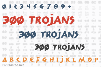 300 Trojans Font