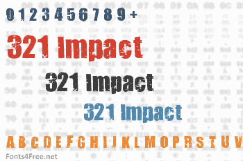 321 Impact Font