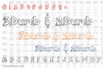 3Dumb & 2Dumb Font