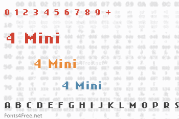 4 Mini Font