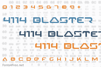 4114 Blaster Font