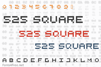 525 Square Font