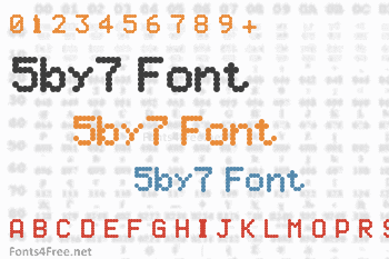 5by7 Font