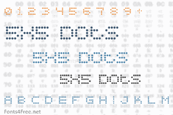 5x5 Dots Font