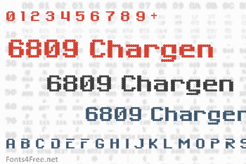 6809 Chargen Font