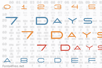 7 Days Font