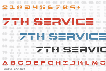 7th Service Font