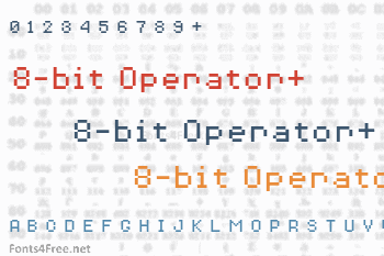 8-bit Operator+ Font