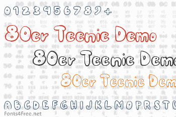80er Teenie Demo Font