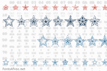 90 Stars Font