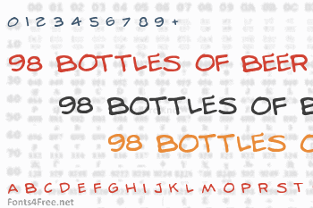 98 Bottles of Beer Font