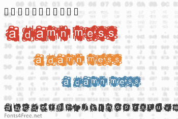 A Damn Mess Font