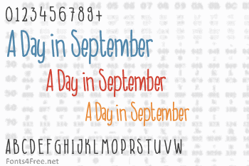 A Day in September Font