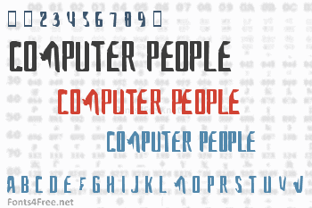 A font for the computer people Font