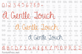 A Gentle Touch Font