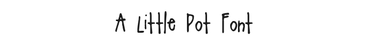 A Little Pot Font