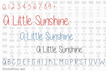 A Little Sunshine Font