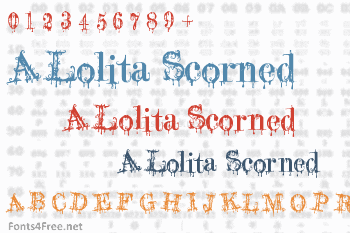 A Lolita Scorned Font