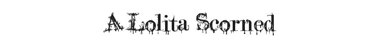 A Lolita Scorned Font Preview