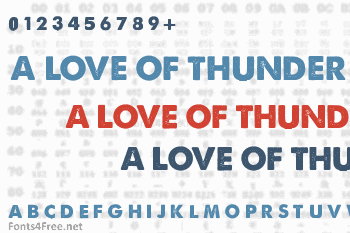 A Love of Thunder Font