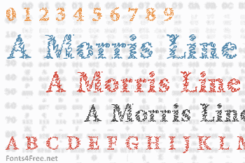 A Morris Line Font