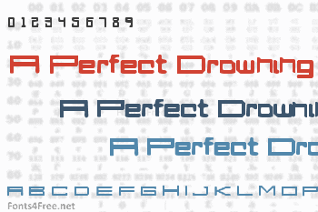 A Perfect Drowning Font