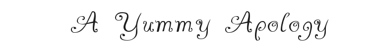 A Yummy Apology Font