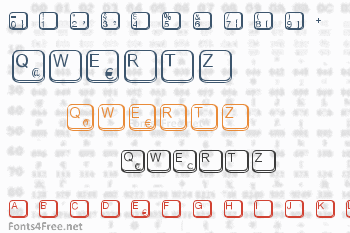 Aa Qwertz-Tasten Font